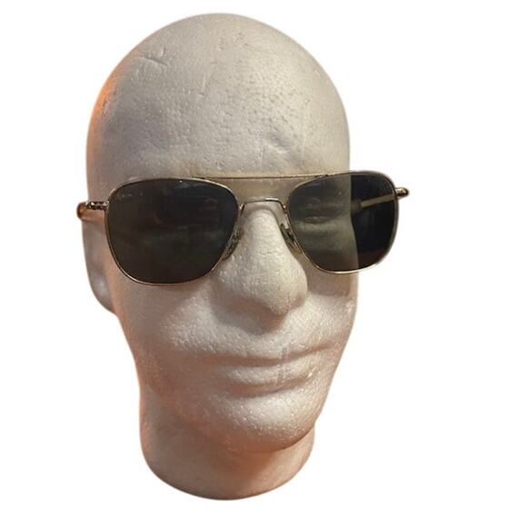 Vintage AO AMERICAN OPTICAL Original Pilot Gold Frame 52/20 - Picture 1 of 11